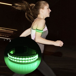 LED armbånd med lys til løbere - Grøn